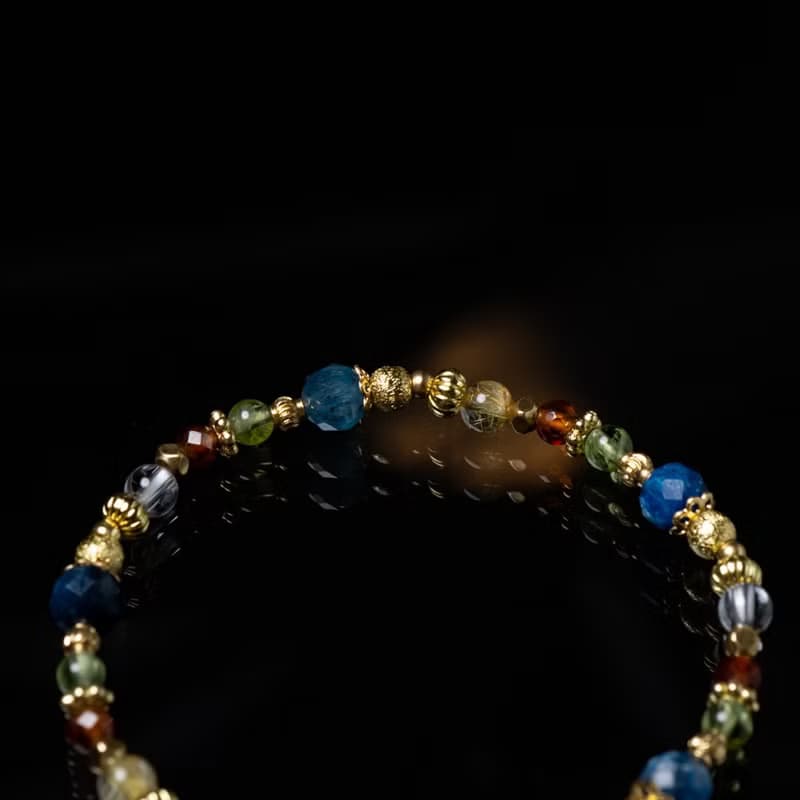 美麗製造機 // C1608藍晶鈦晶手鍊