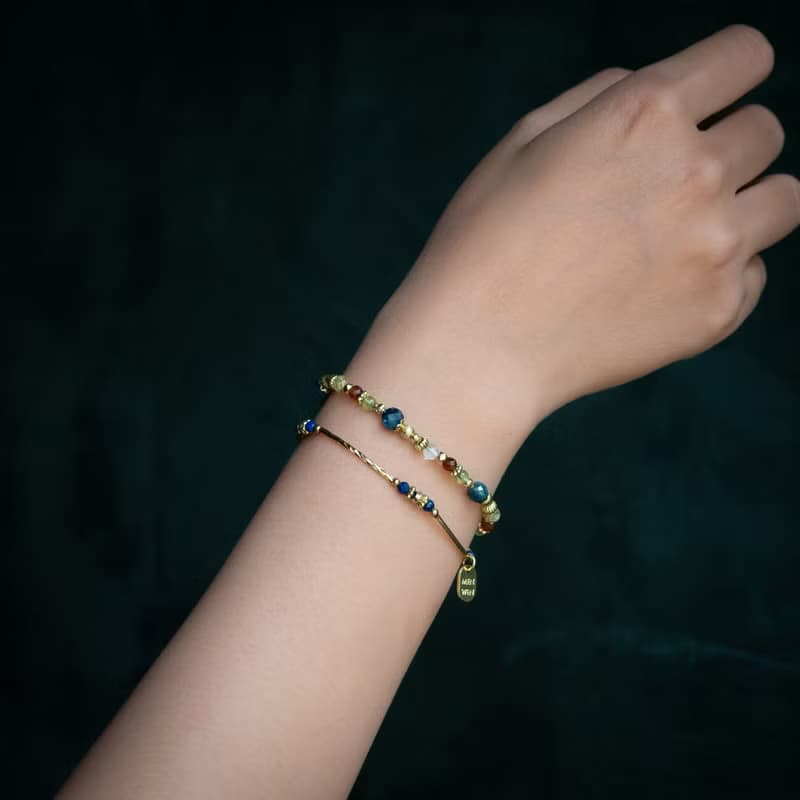 美麗製造機 // C1608藍晶鈦晶手鍊