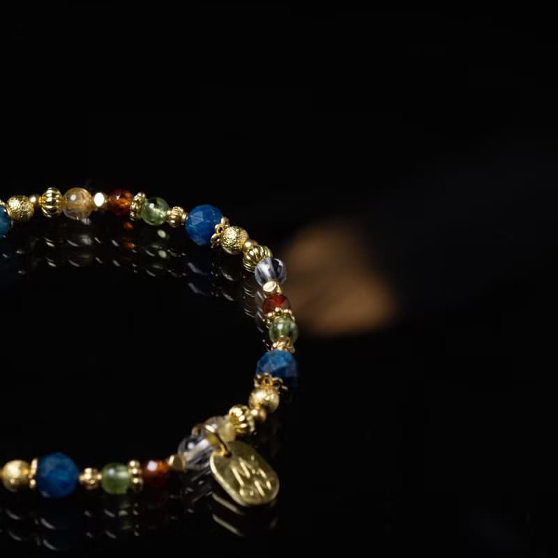 美麗製造機 // C1608藍晶鈦晶手鍊