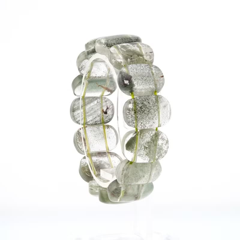 寶麗金珠寶-天然綠幽靈水晶手排