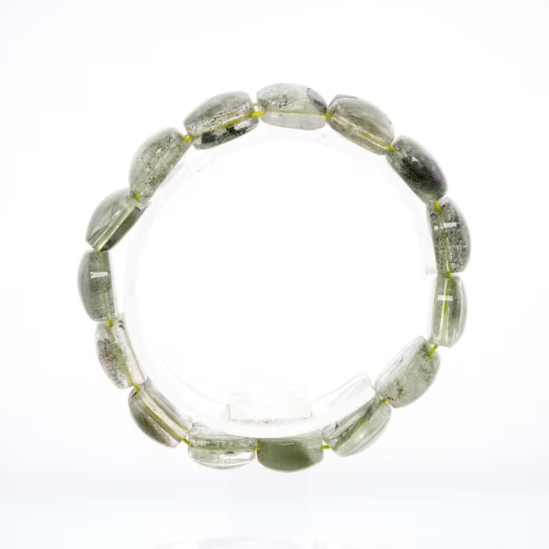 寶麗金珠寶-天然綠幽靈水晶手排