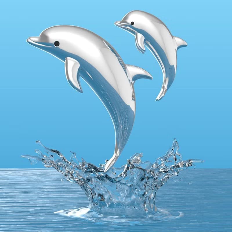 【Metalmorphose】MTM海豚鑰匙圈 海洋動物/吊飾/禮品