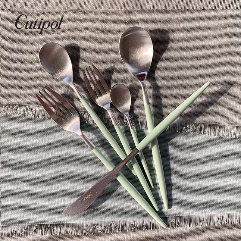 葡萄牙 Cutipol MIO青玉銀 主餐四件組(刀叉匙+咖啡匙)