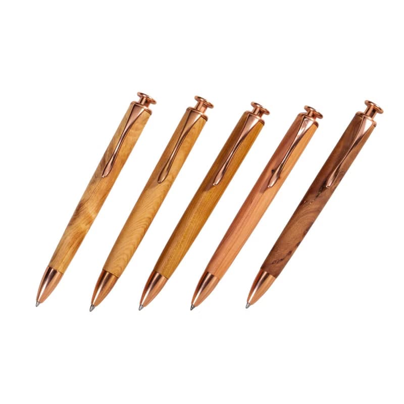 潤墨-按壓式鋼珠筆 • 玫瑰金款