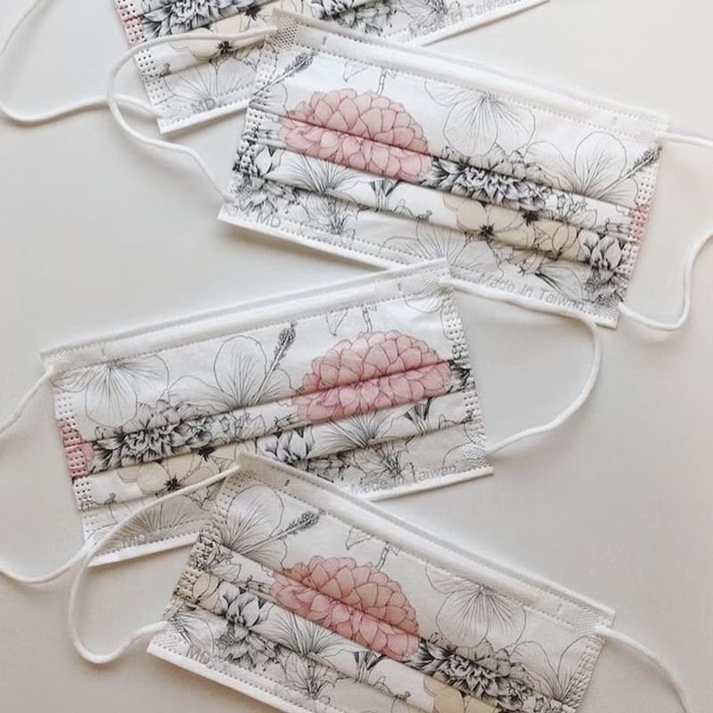 【無藏】大理花 /成人醫療口罩/5入裝/10入盒/50入盒裝/雙鋼印