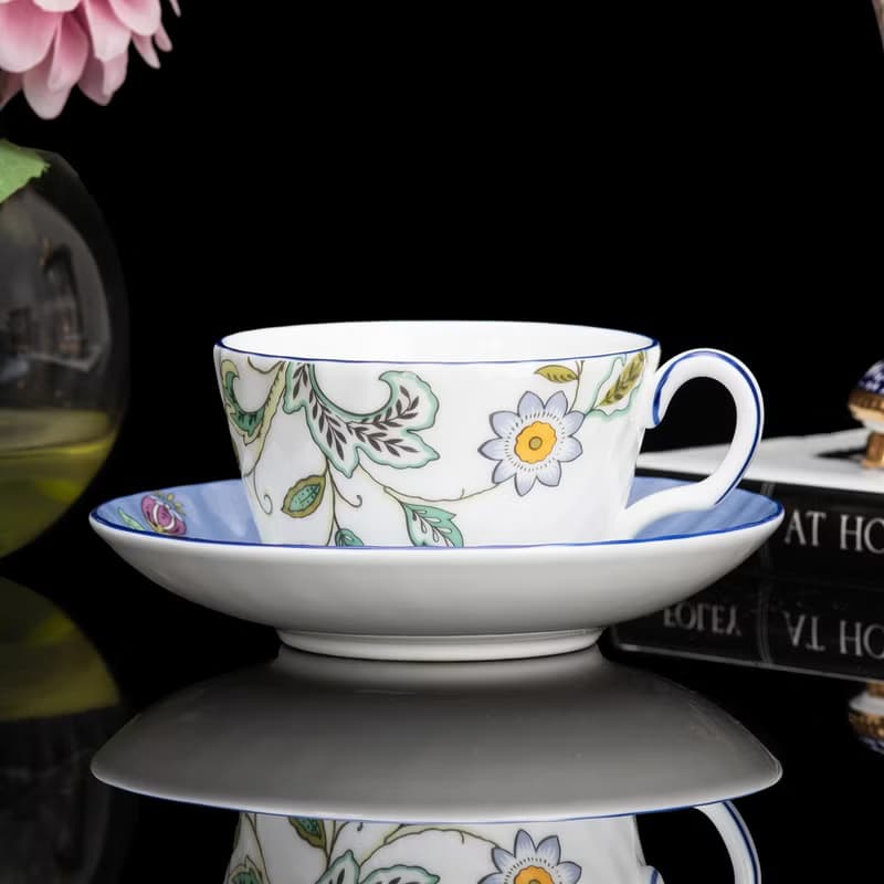 英國製Minton明頓2003年哈頓花園骨瓷下午茶咖啡杯紅茶杯碟組