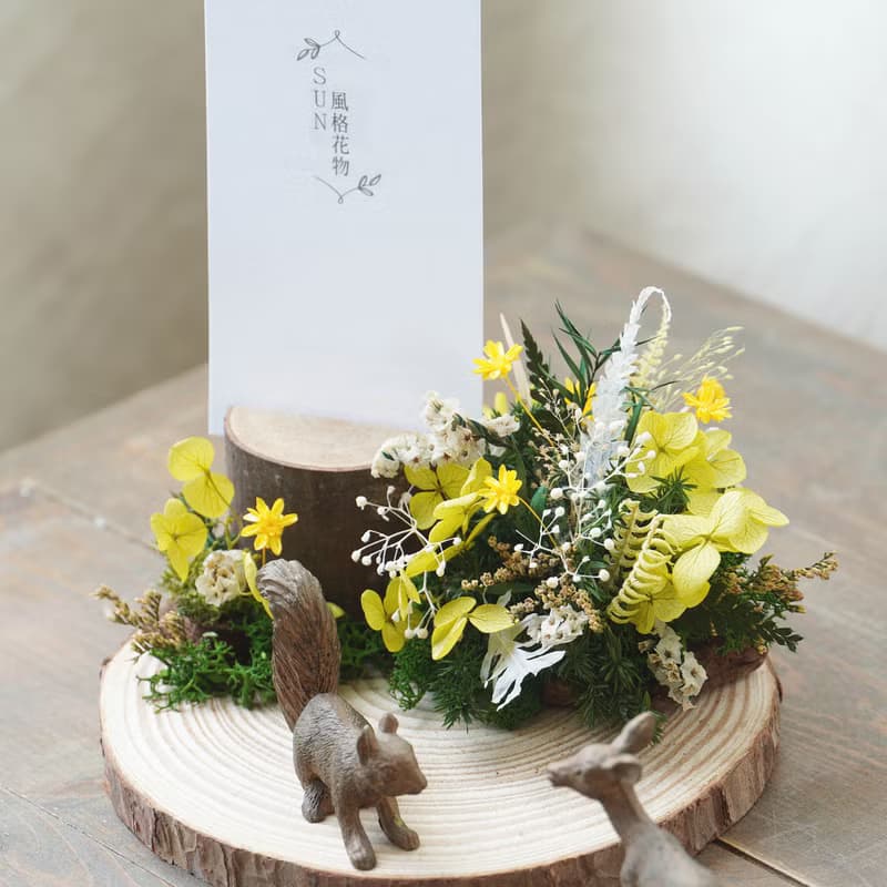 【木製系列】森林木座 名片Memo夾