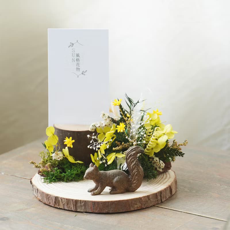 【木製系列】森林木座 名片Memo夾