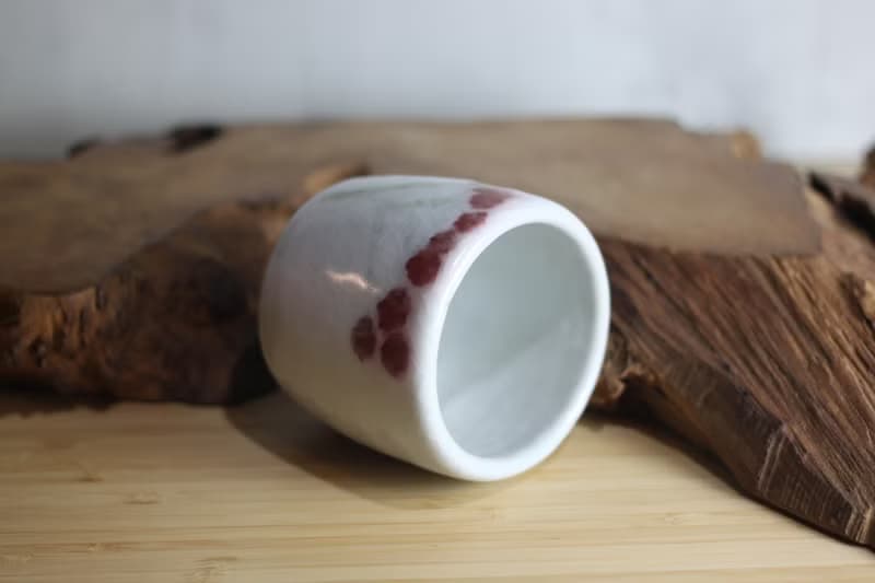 【送禮好物】180ml 汝窯月白 牛血紅 茶杯 水杯 名家葉敏祥手作