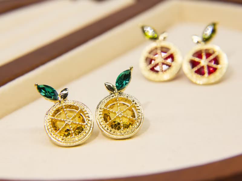夏日檸檬耳環 | 小清新飾品 | 清新耳釘 |  檸檬飾品 | 水果耳環