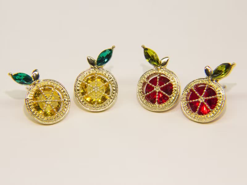 夏日檸檬耳環 | 小清新飾品 | 清新耳釘 |  檸檬飾品 | 水果耳環