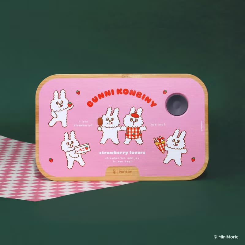 環保便當盒 BUNNI KONBINY - 兔兔愛草莓 網紅聯名