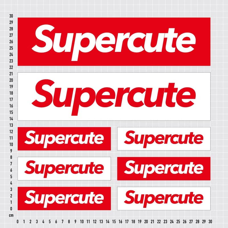極度可愛 Supercute 防水貼紙組合 可貼筆電 行李箱 汽機車 147