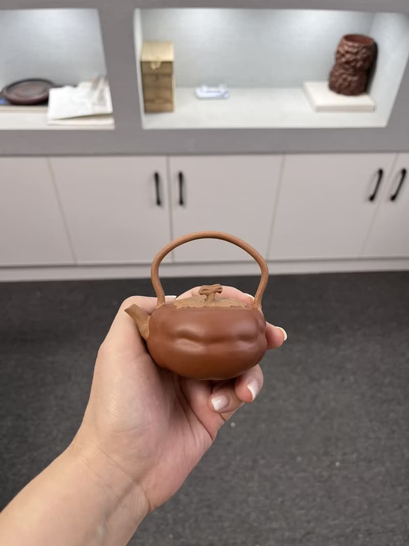 送禮紫砂壺茶壺柿柿如意 现货实拍 原矿优质段泥 朱泥粉浆 色泽出