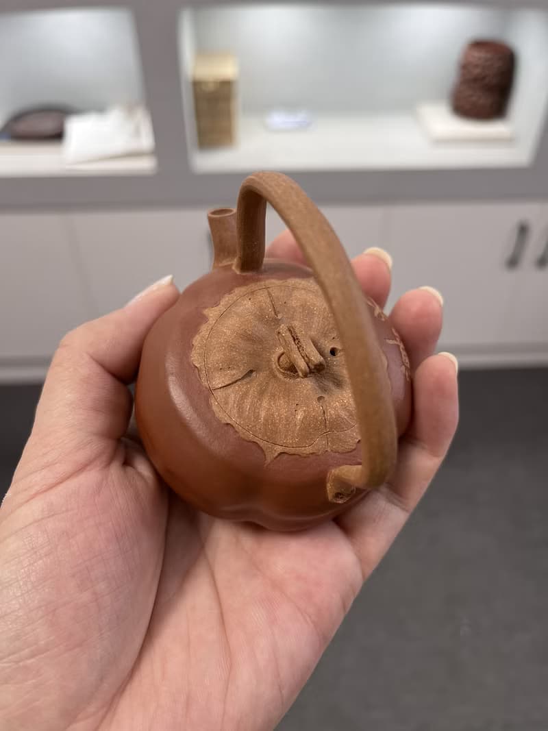 送禮紫砂壺茶壺柿柿如意 现货实拍 原矿优质段泥 朱泥粉浆 色泽出