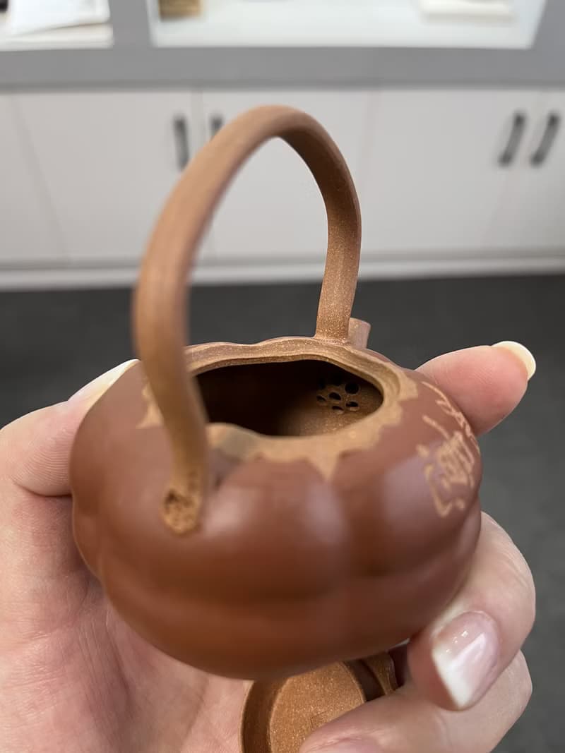 送禮紫砂壺茶壺柿柿如意 现货实拍 原矿优质段泥 朱泥粉浆 色泽出
