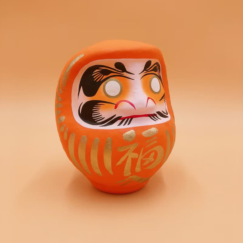 【招福祈願】達摩不倒翁 だるま 橘色 多尺寸 擺設 送禮 許願 DIY