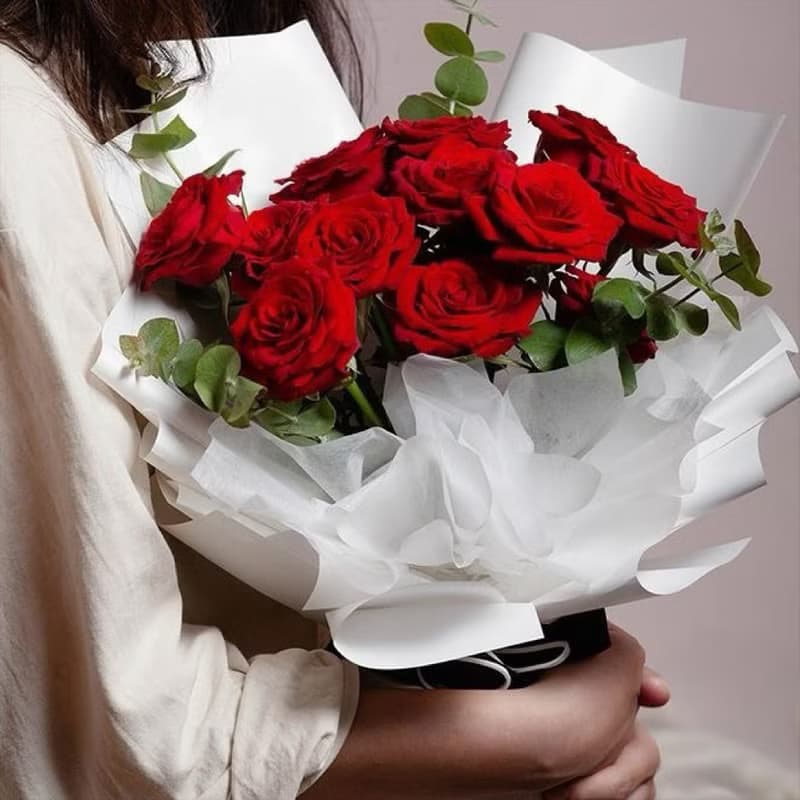 愛神維納斯玫瑰鮮花花束