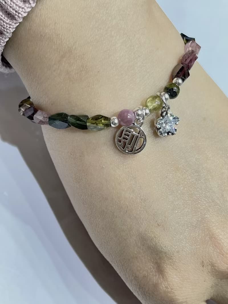 寶麗金珠寶-財星天然彩色碧璽手鍊