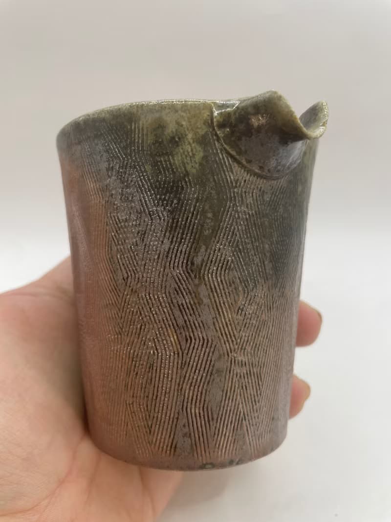 柴燒刀削肌理茶海