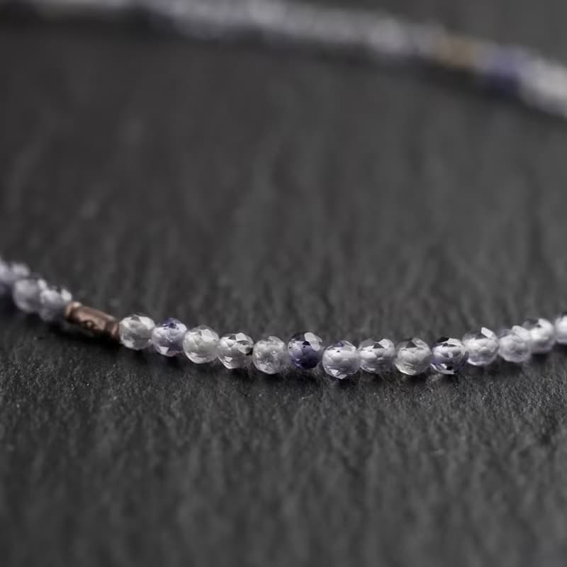 アイオライトとカレンシルバーのブレスレット