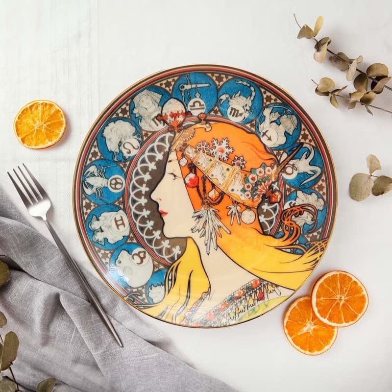 星座十二宮 6.5吋骨瓷盤/餐盤/禮盒