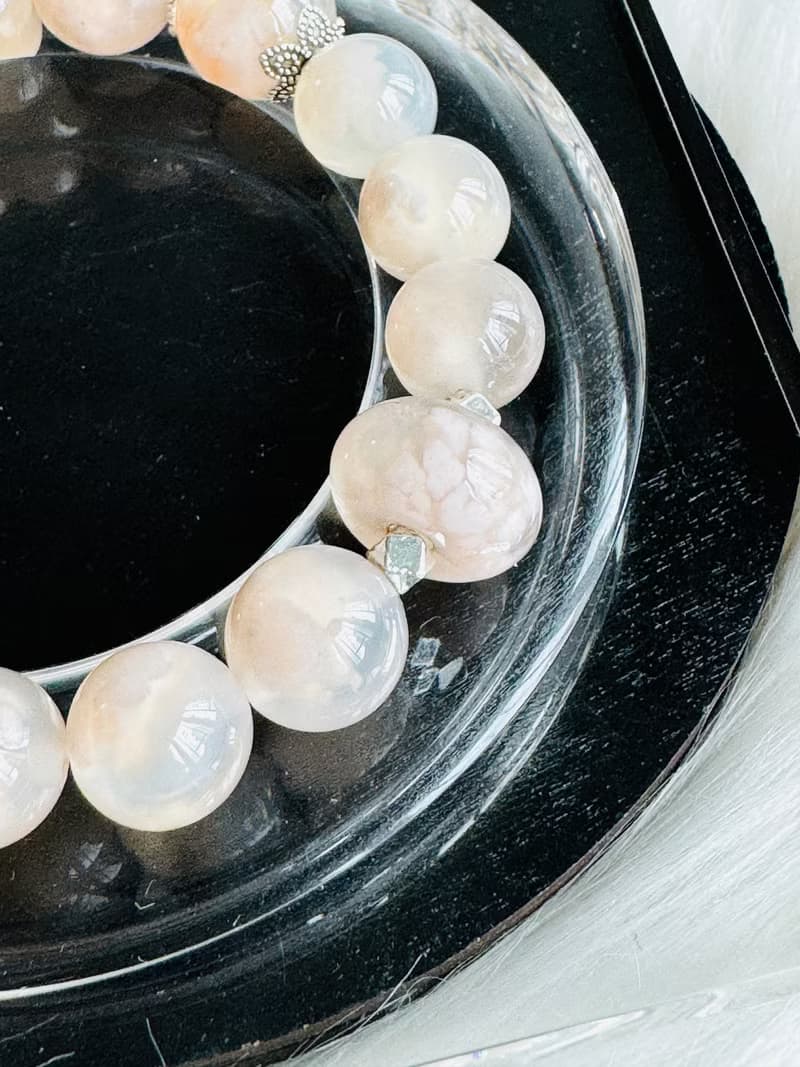 DIY櫻花瑪瑙手串