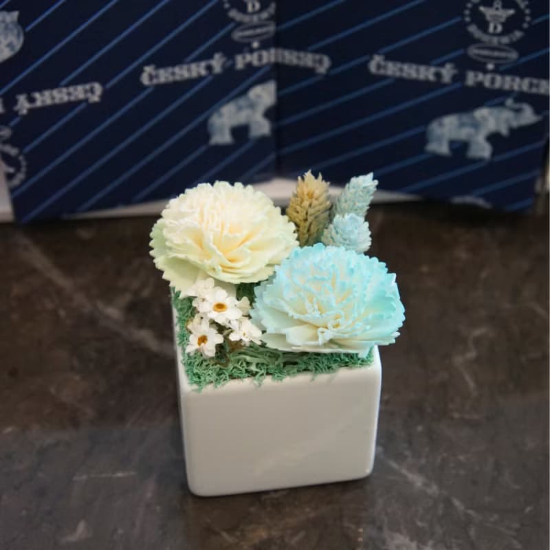 【娶水某 嫁好尪】歐洲原裝餐具3件組+手工盆花