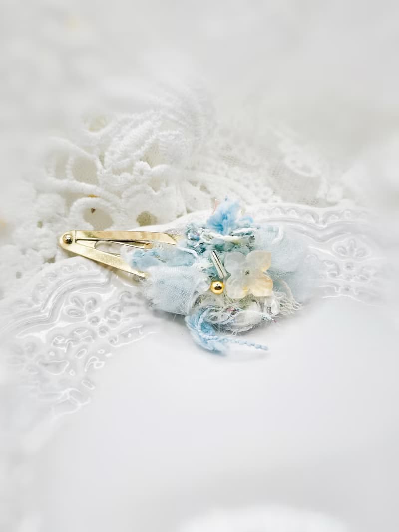 擁雪印記 手作髮夾 串珠 滴膠兩款耳骨夾 印象飾品 | 植椛。飾