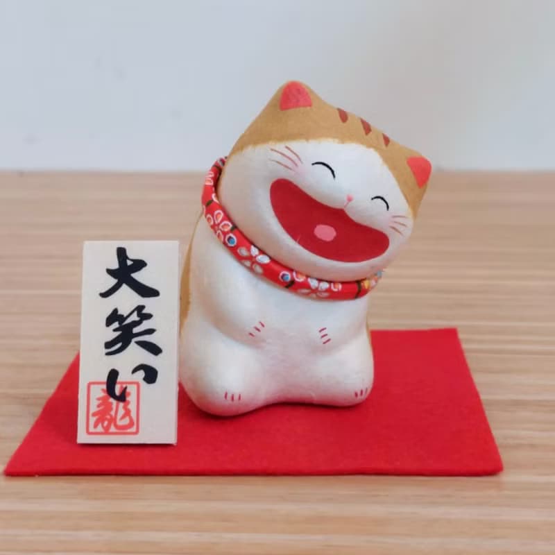 日本【RYUKODO】授權-開運捧富招財貓|禮物|結婚|聖誕禮盒|入厝