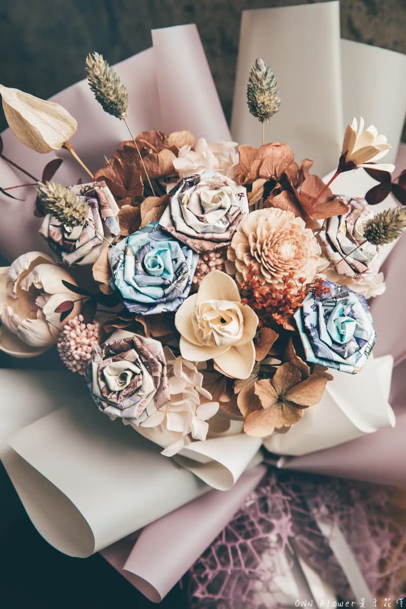 鈔票花束/鈔票玫瑰花束/有錢花花束/紙鈔花束/錢花花束/生日花束