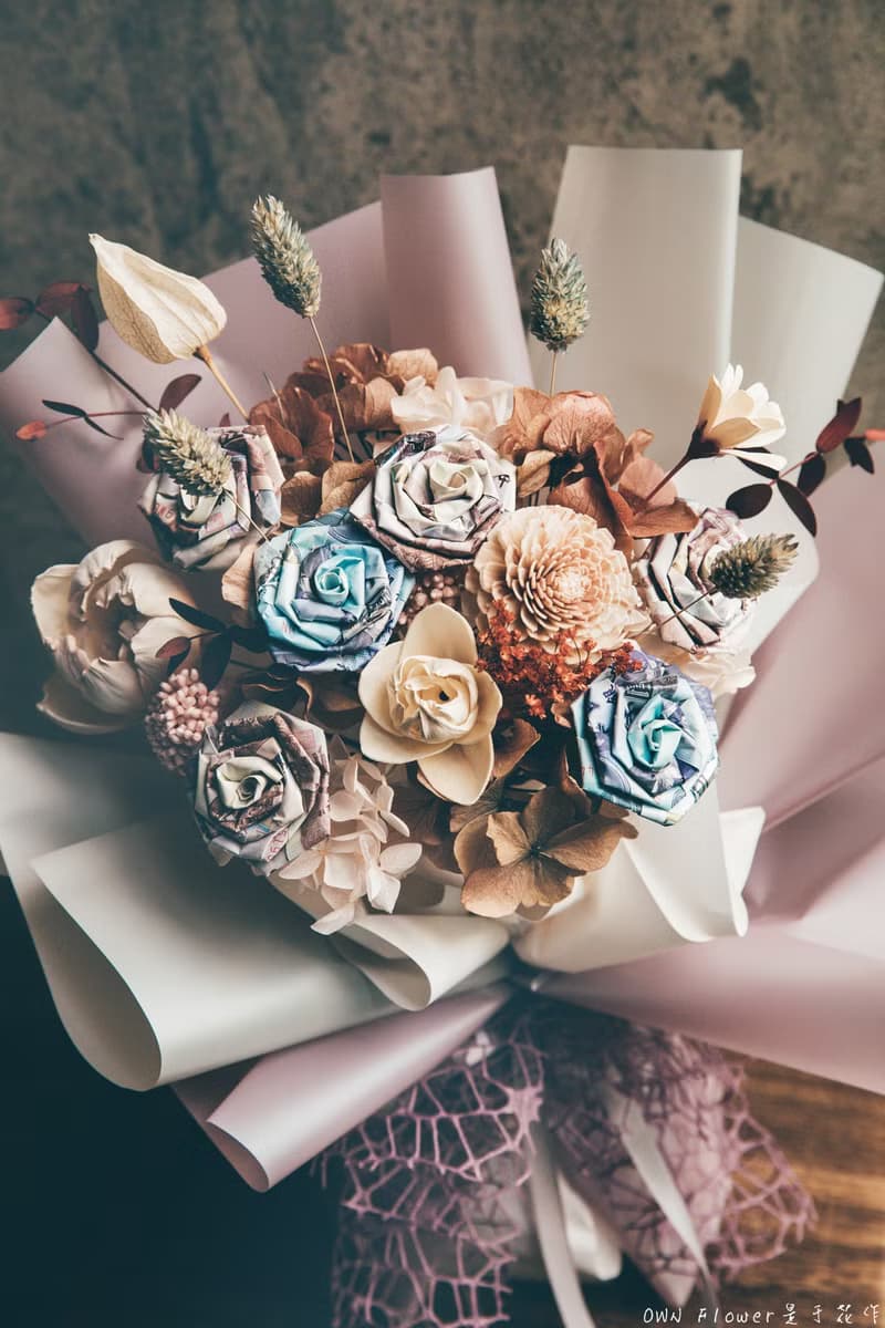 鈔票花束/鈔票玫瑰花束/有錢花花束/紙鈔花束/錢花花束/生日花束