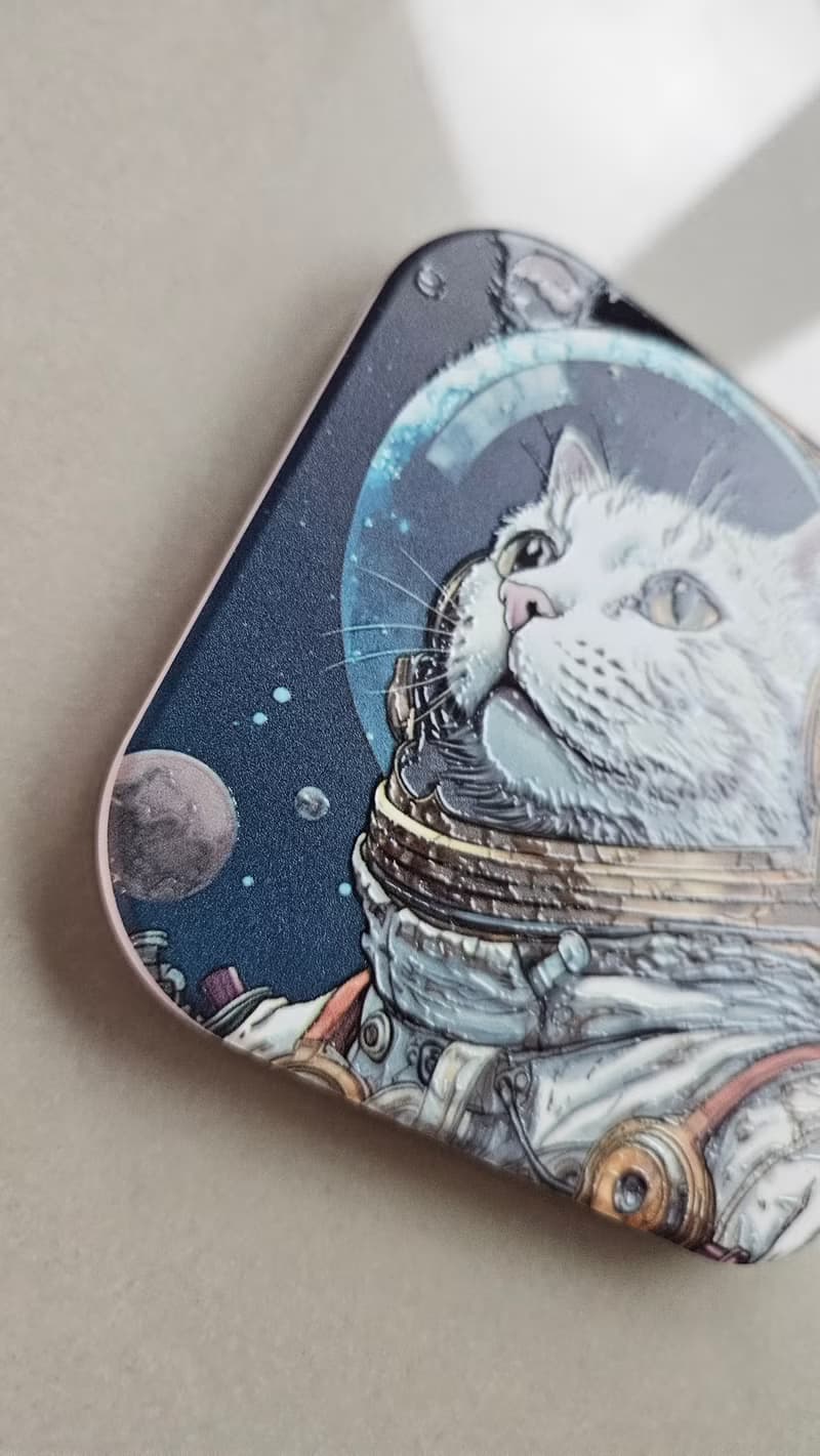 太空貓-陶瓷杯墊-動物奇幻系列