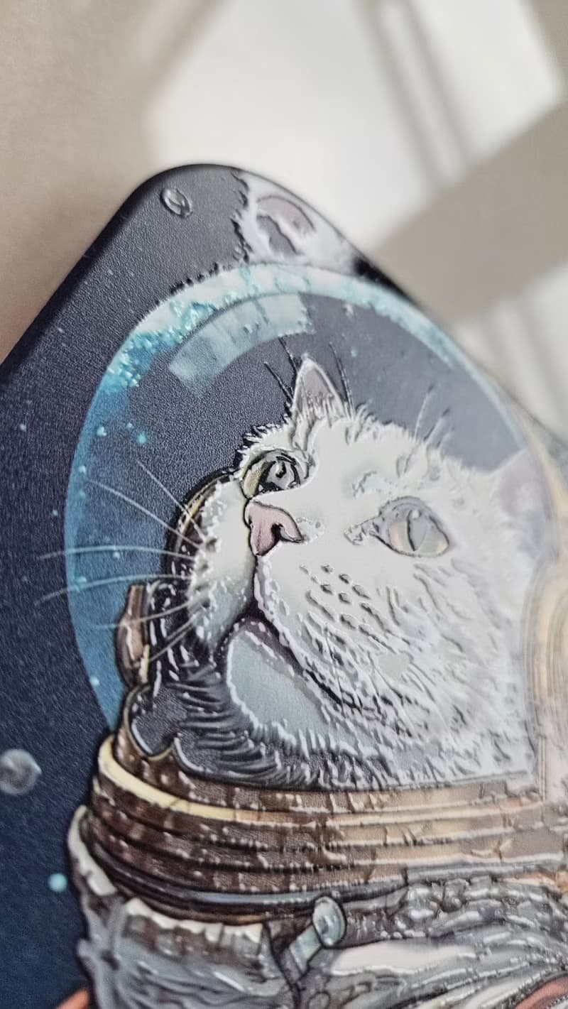 太空貓-陶瓷杯墊-動物奇幻系列