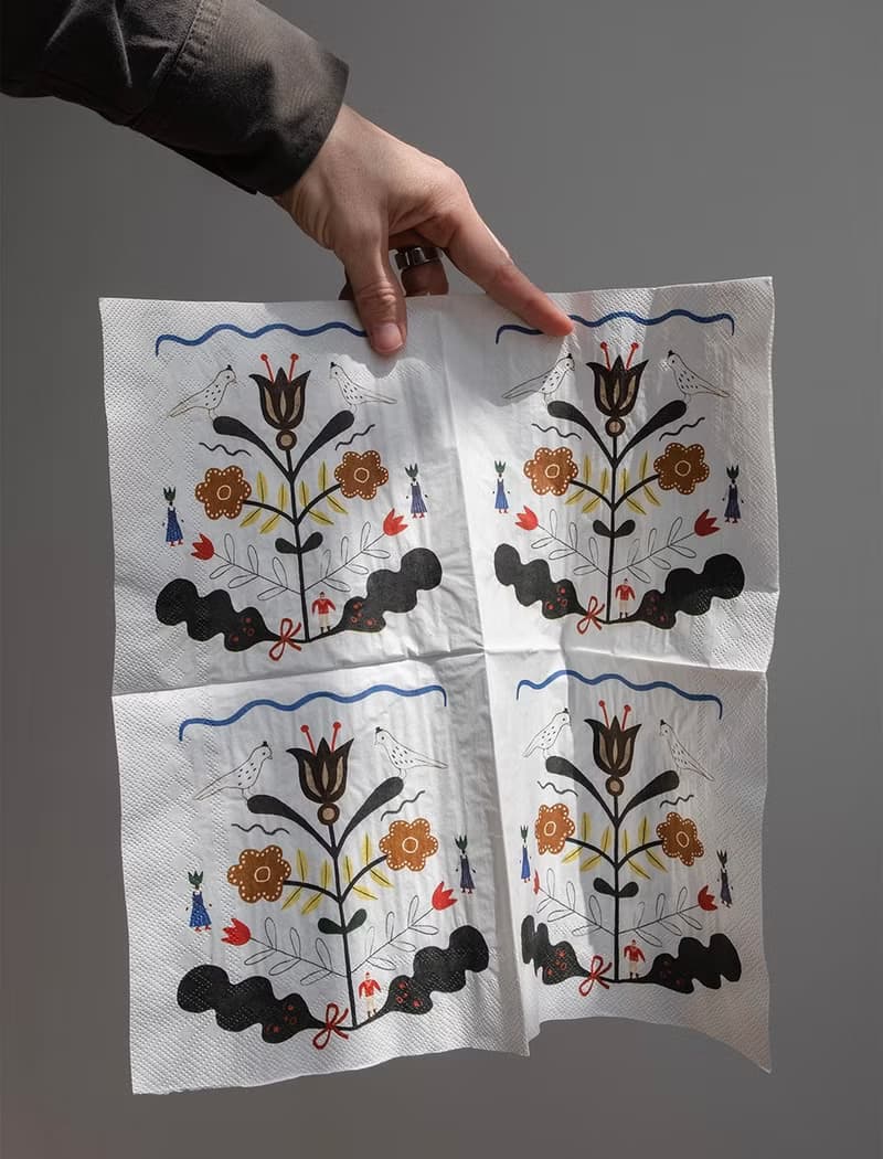 北歐設計師款-聖誕印花餐巾紙PAPER NAPKINS KURBITS