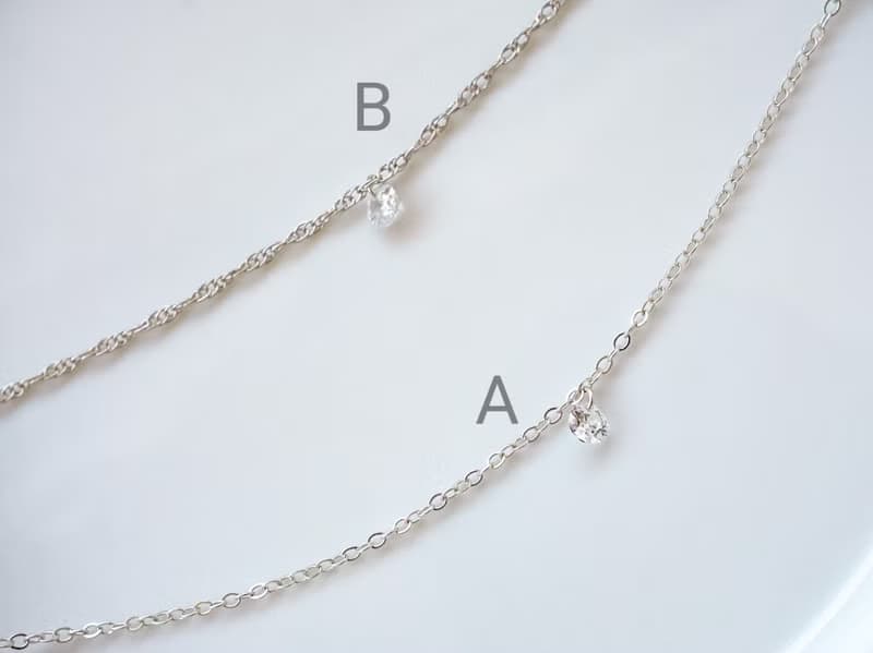 SV925/14KGF 裸.單鑽手鍊/腳鍊 施華洛世奇水晶 Swarovski 可碰水