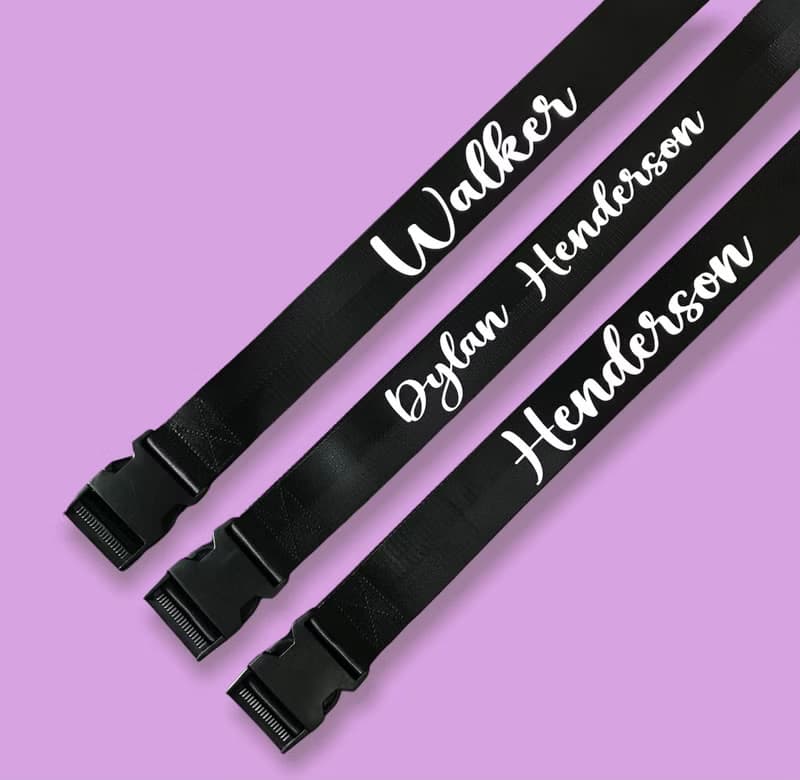 Personalised Luggage strap, Luggage Strap, Travel Belt, #02