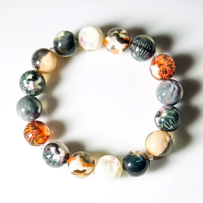 受注製作 猫玉ブレスレット　にゃんともタマラン・ツインズ16にゃん