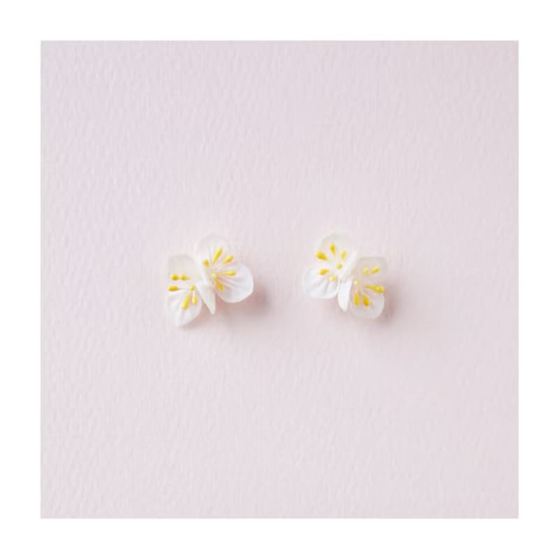 ブライダルベールのピアス・イヤリング/きものアップサイクルアクセサリー