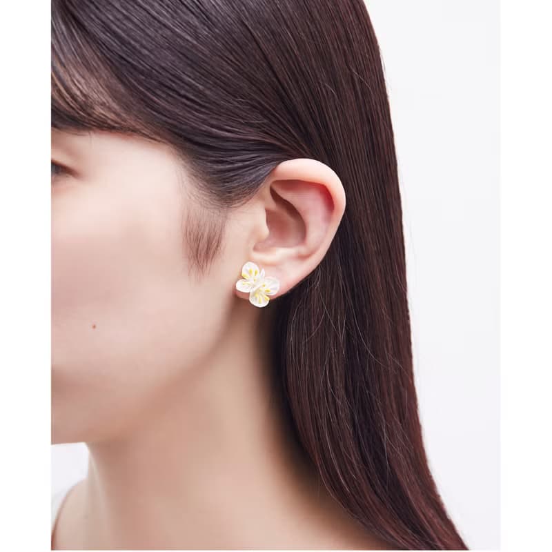 ブライダルベールのピアス・イヤリング/きものアップサイクルアクセサリー