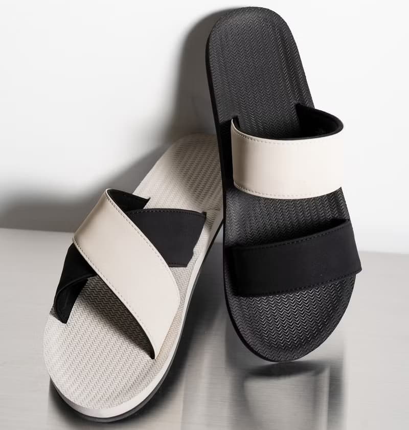 indosole CRSVII 環保拖鞋 黑白撞色 女