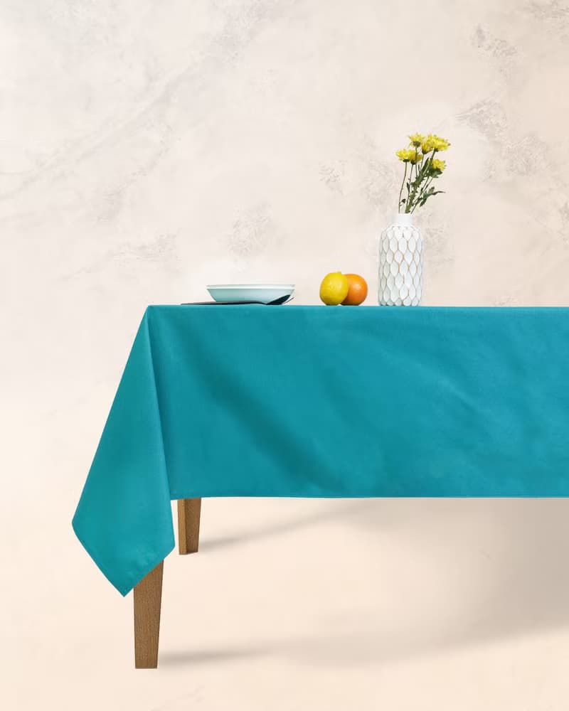 Han&Co. Table Cloth – Beige Teal | Beige Teal HCTBC03 桌布
