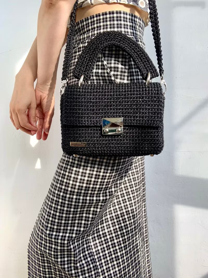 Designer crochet handbag Evening shoulder bag Cute crossbody bag Crocheted bag