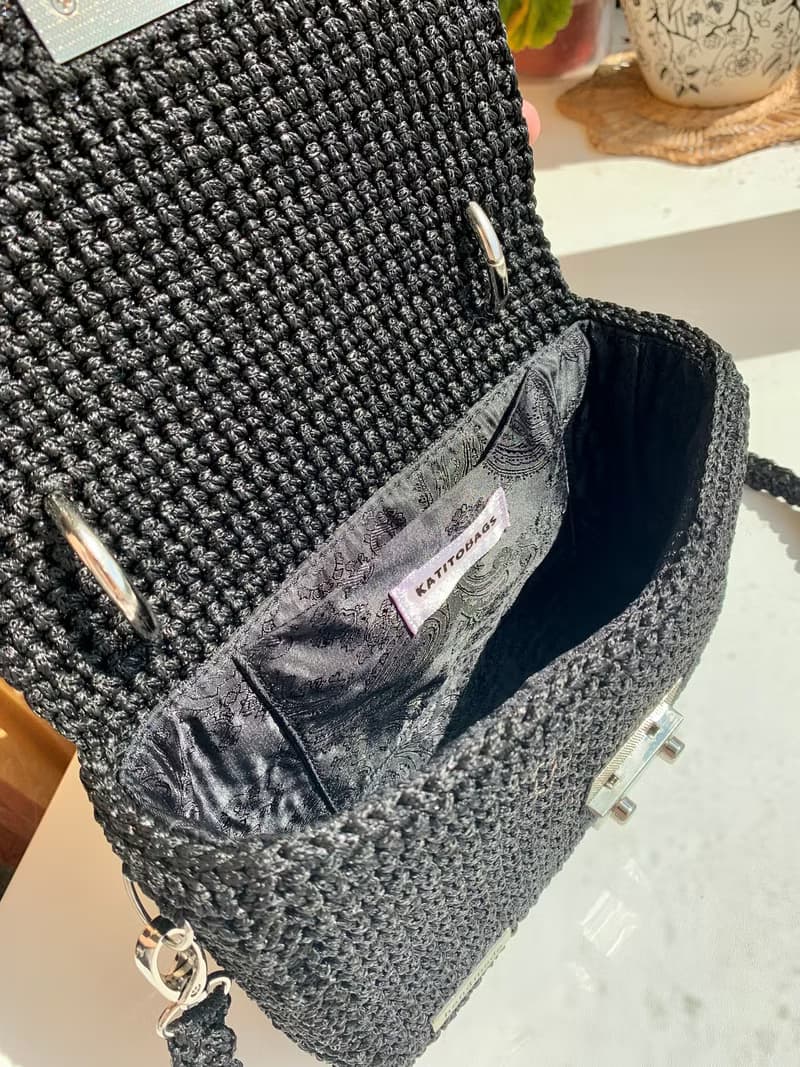 Designer crochet handbag Evening shoulder bag Cute crossbody bag Crocheted bag