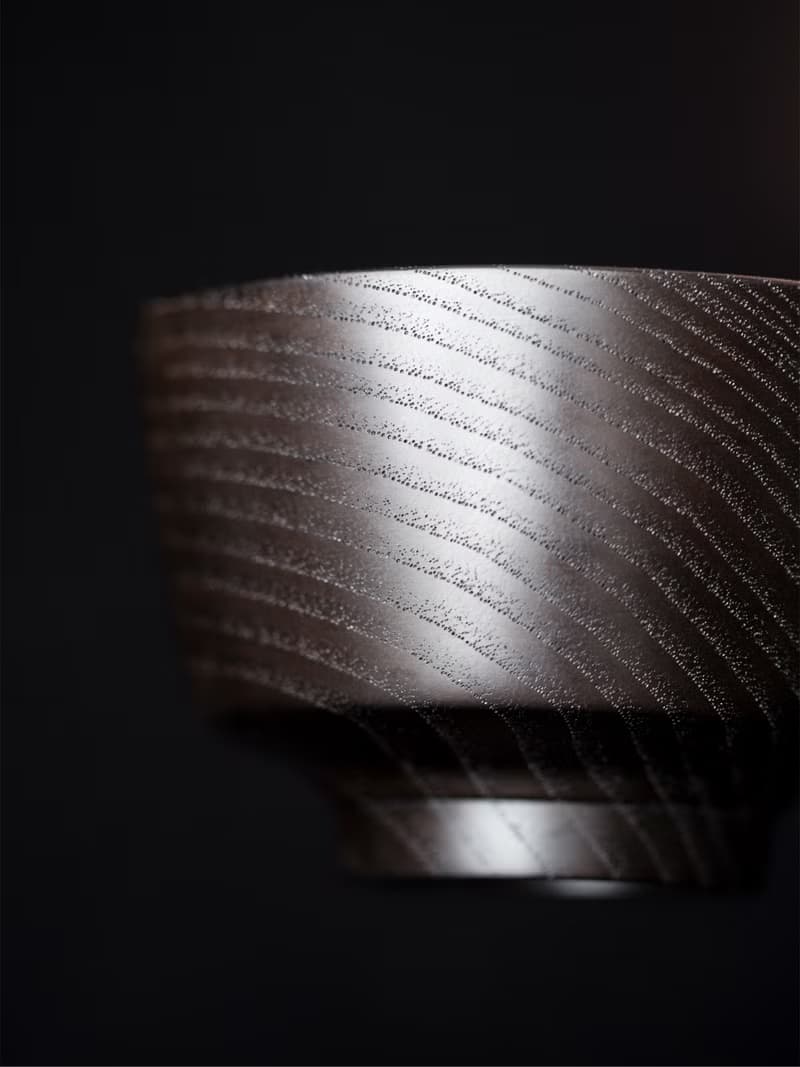 漆碗 中古木材 擦拭大漆