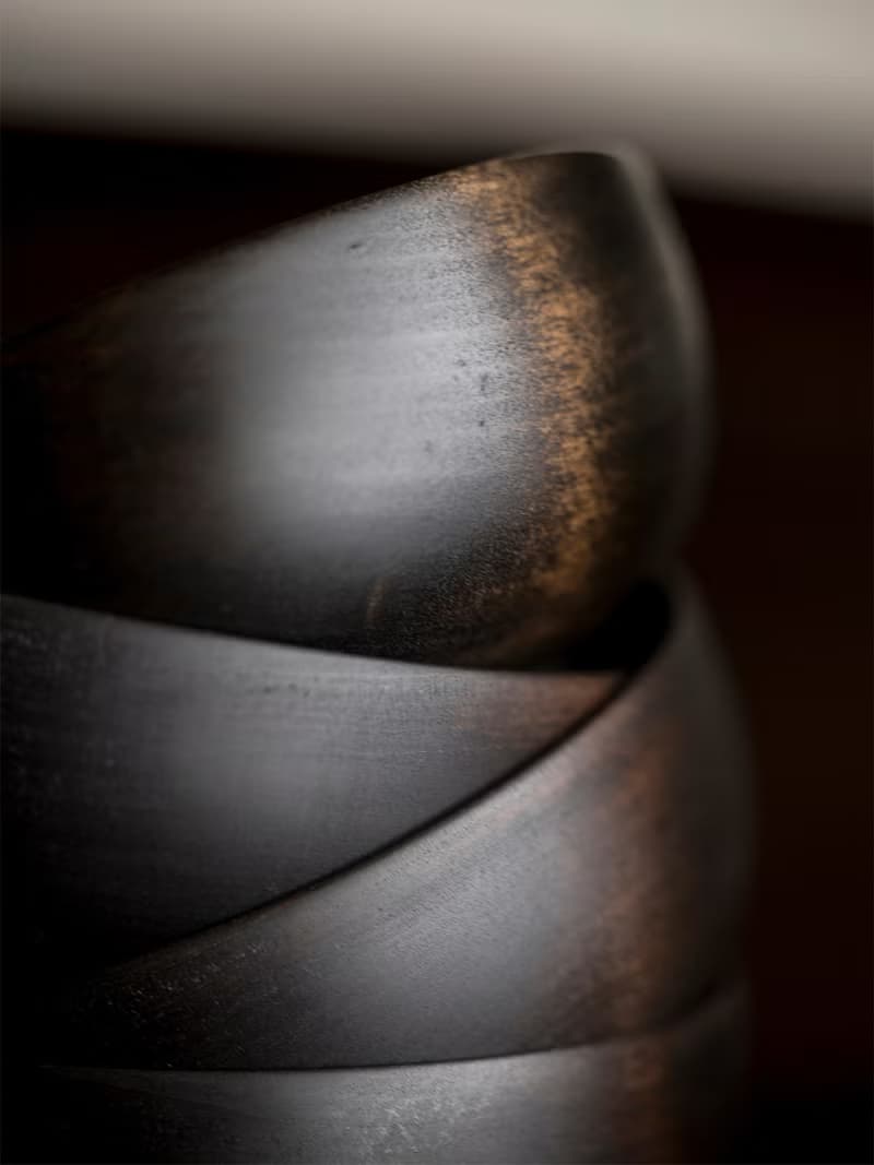 漆碗 中古木材 擦拭大漆