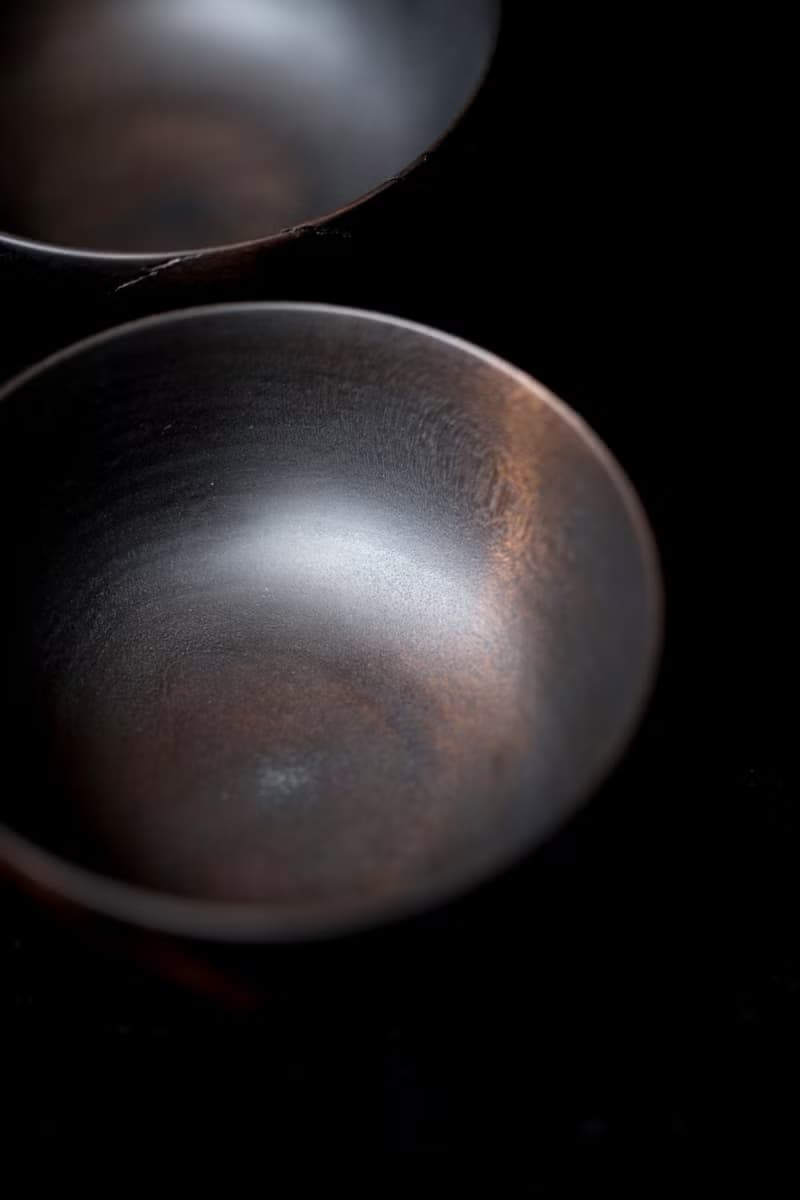 漆碗 中古木材 擦拭大漆