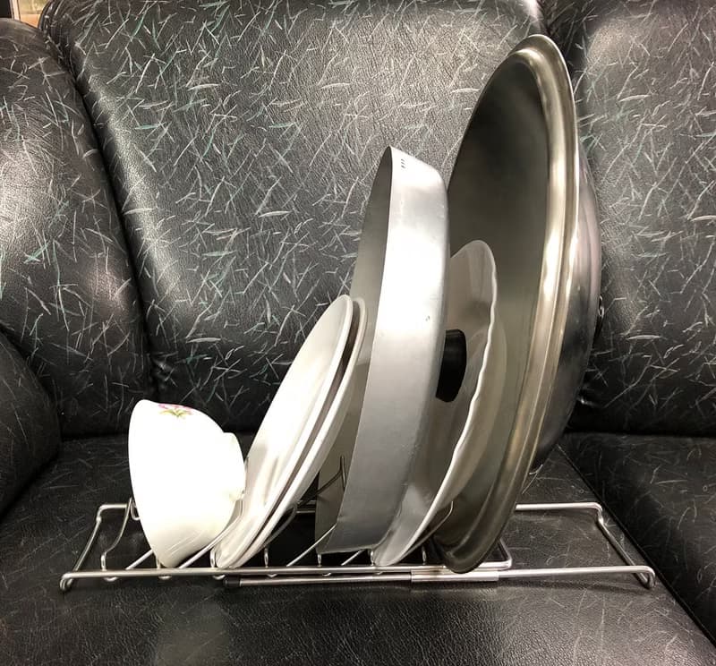 不鏽鋼碗架 碗盤架 鍋蓋架 特殊結構設計強力融通性大小盤通用