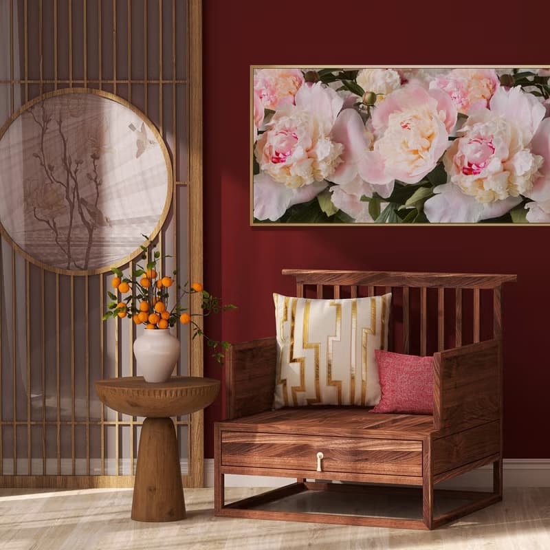 嬌嫩牡丹II - 高貴牡丹花臥室床頭畫/客廳裝飾畫/辦公室掛畫