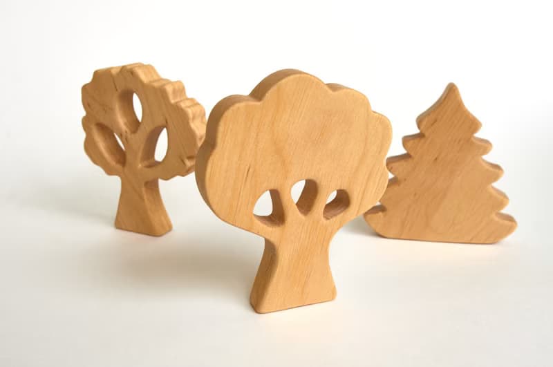 Pretend play toys, wooden trees, wooden toys for baby, birthday gift baby